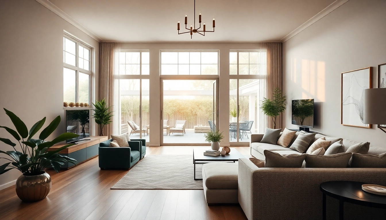 Real Estate Photography capturing a sophisticated home interior with warm lighting.