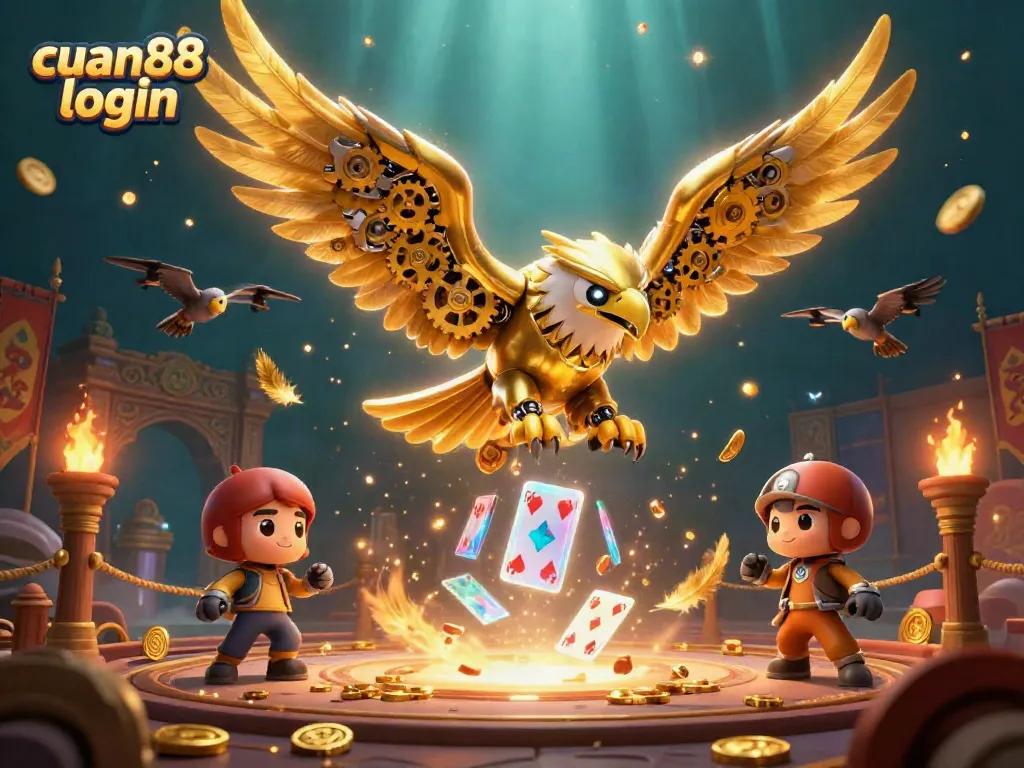 Engage in the excitement of cuan88 login amidst a vibrant casino scene featuring dynamic gaming elements.