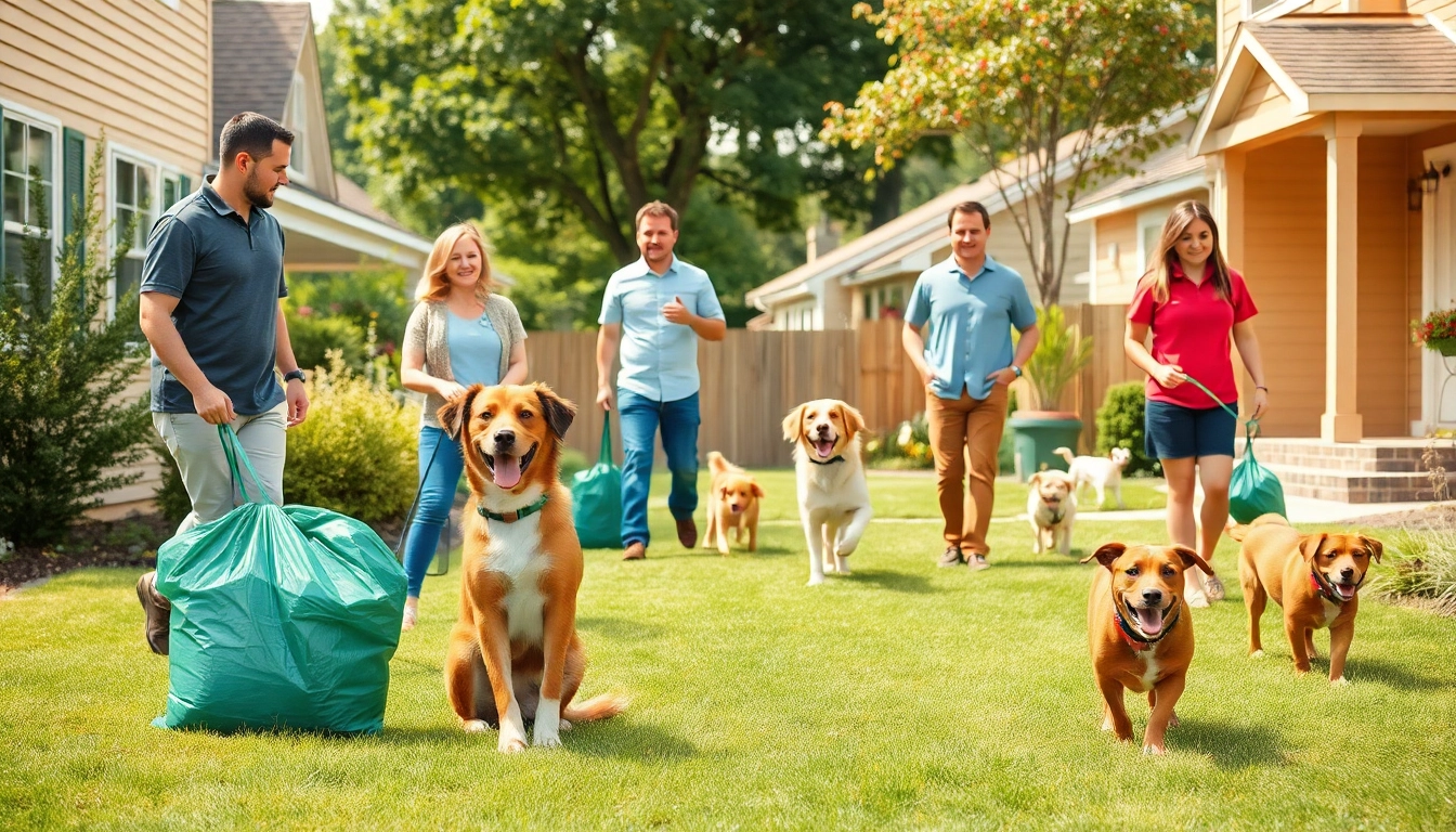 Dog poop pickup service maintaining a clean environment while pets enjoy their space.