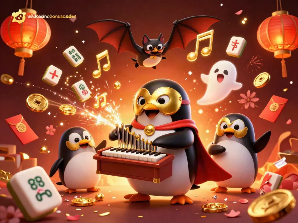 Experience the excitement of wildcasinobonuscodes in this vibrant casino illustration showcasing thrilling gambling elements.