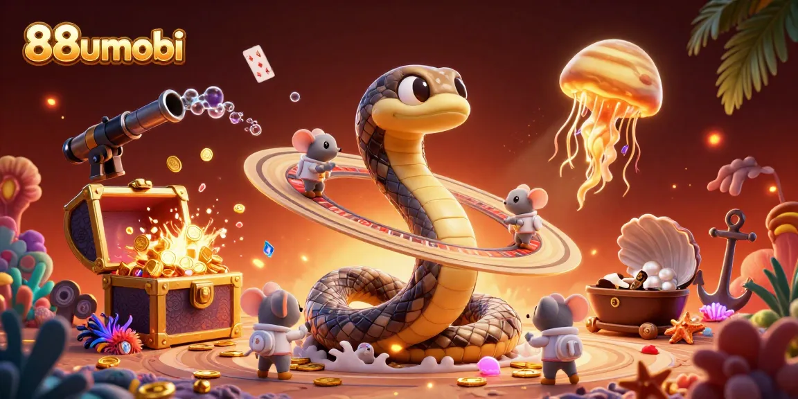 88uumobi নিয়ে ক্যাসিনো গেমে বেটিং করুন, মহাকাশে জীপ এবং আউস্ট্রোনট মাউসের সাথে।