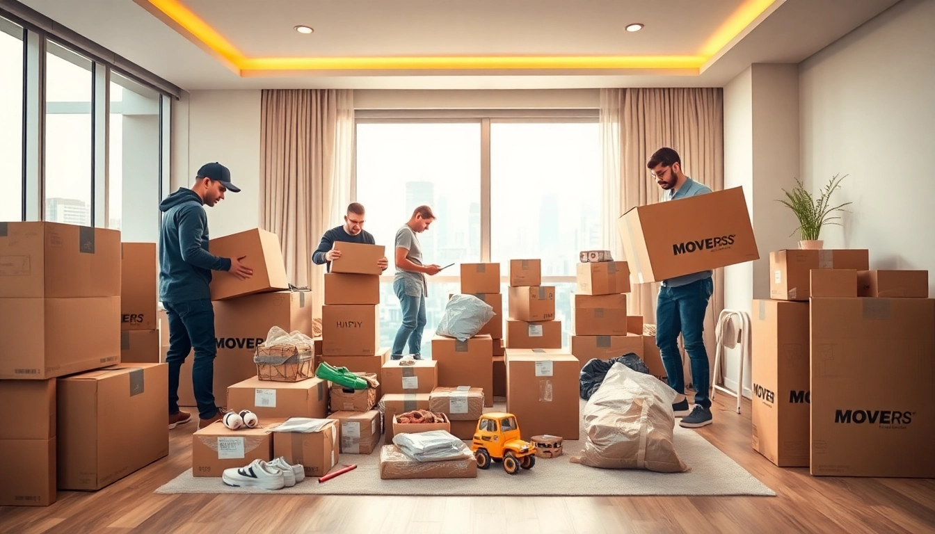 Efficient packing for writer relocations in Worli, showcasing a team of professionals at work.