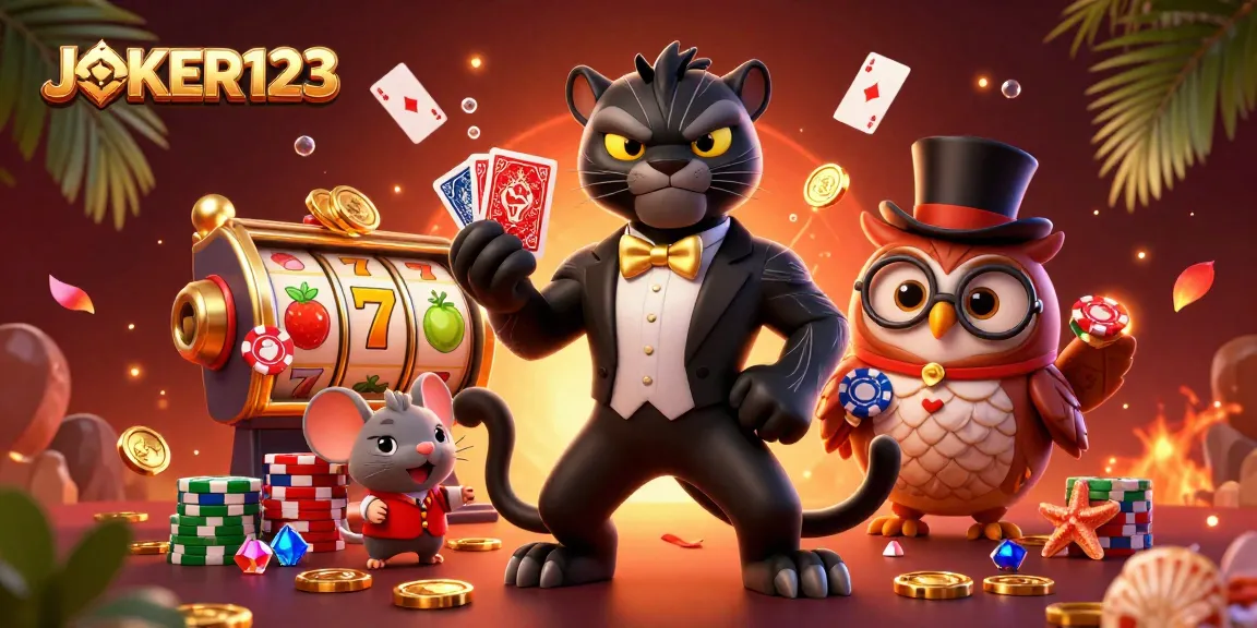 เล่นเกมสล็อตออนไลน์ JOKER123 ด้วยการ์ตูน 3D สุดน่ารักที่มีบรรยากาศน่าสนใจ