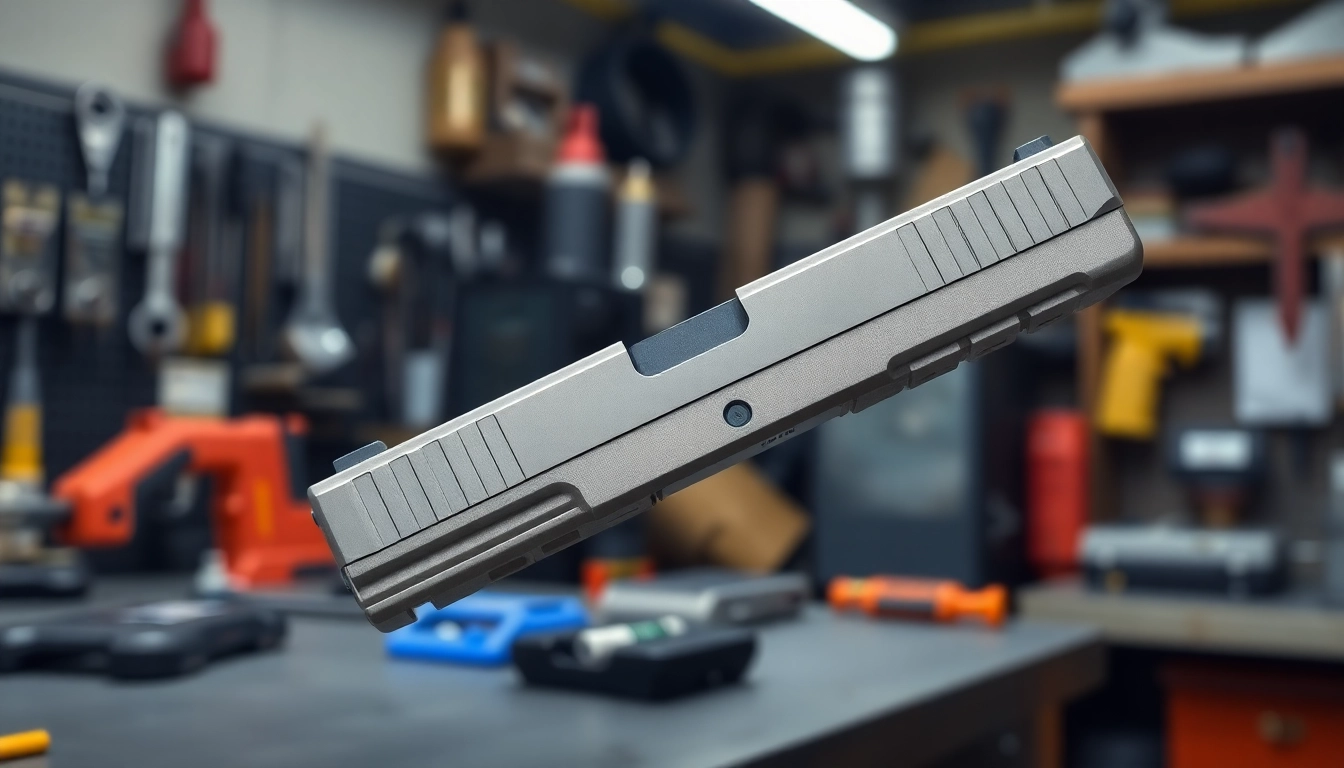 Showcasing a glock 17 slide for sale with precision engineering and quality craftsmanship