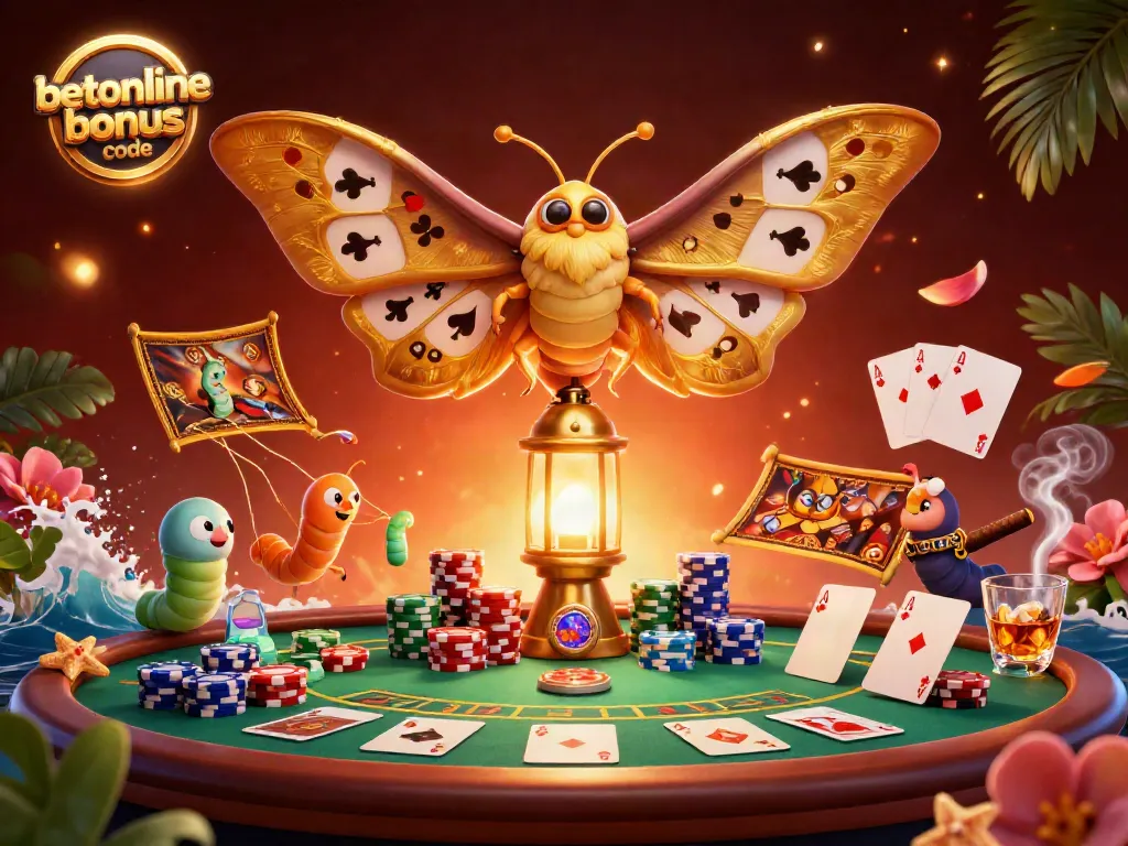 Engage with the thrilling betonline bonus code in this vibrant casino illustration.