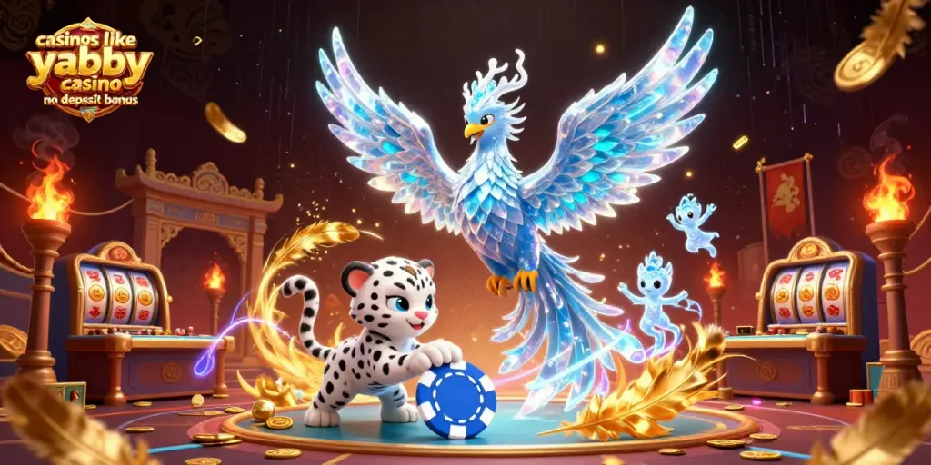 Experience vibrant gaming action at casinos like yabby casino no deposit bonus with this colorful scene.