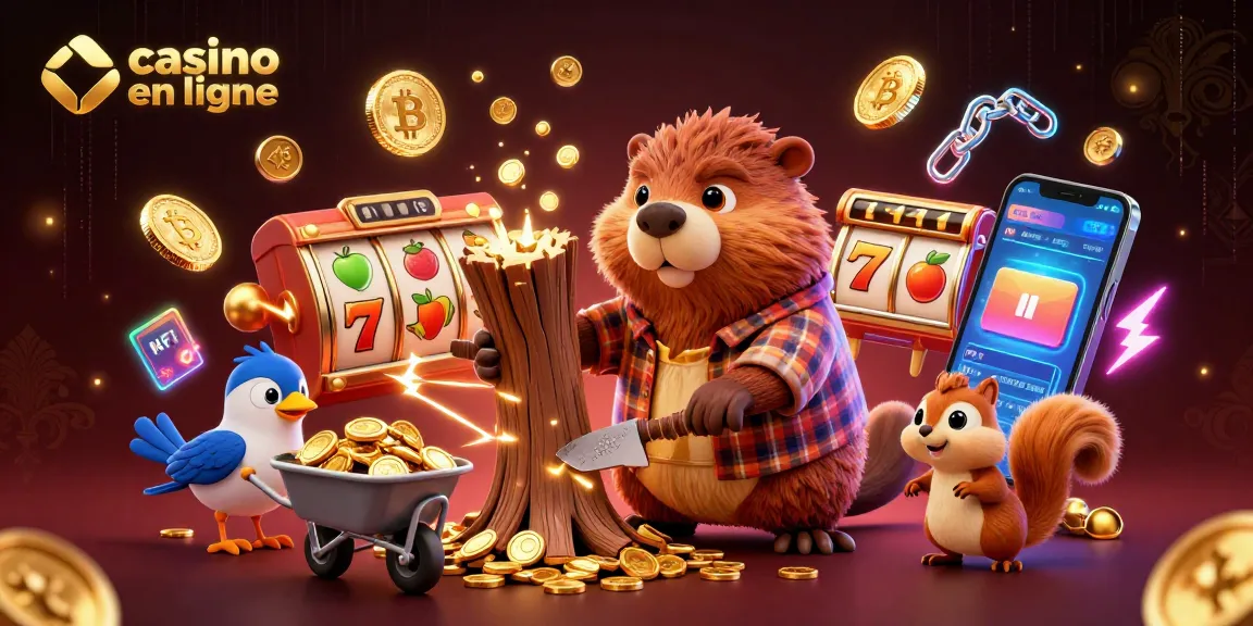 Profitez de l'excitation d'un casino en ligne avec une scène animée de personnages collectant des pièces d'or.