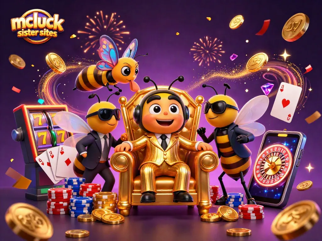 Engaging scene of the mcluck sister sites universe with vibrant casino elements and characters, showcasing thrilling gameplay.