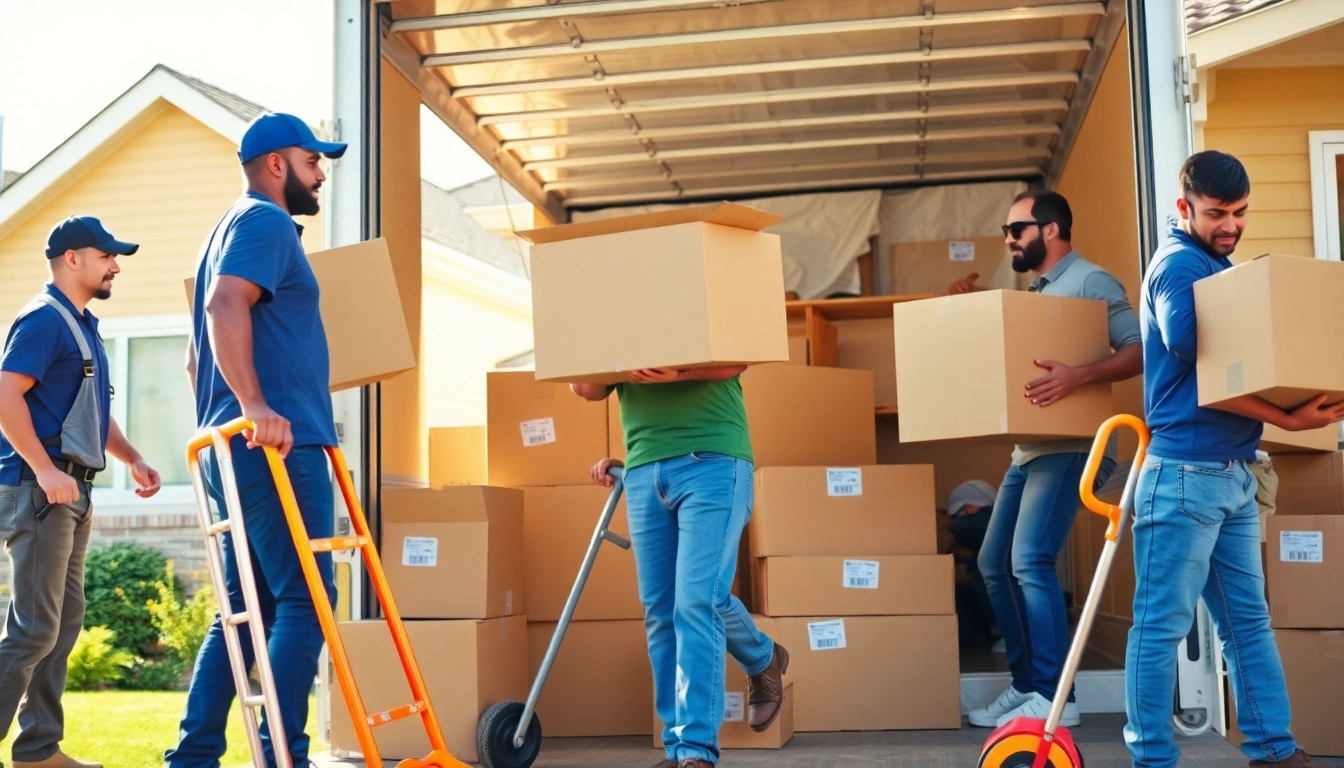 Cullen moving team efficiently packing and loading items for a relocation.