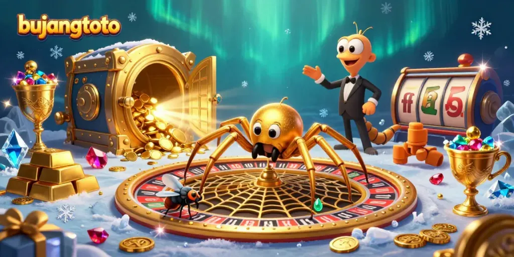 Engaging scene showcasing bujangtoto characters in a dynamic casino setting highlighting excitement and winning opportunities.