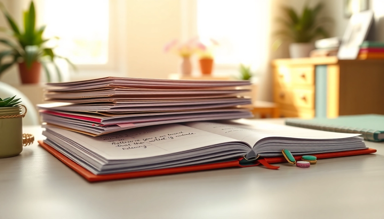 Organize your tasks with vibrant Custom Monthly Planners displayed in an inspiring workspace.
