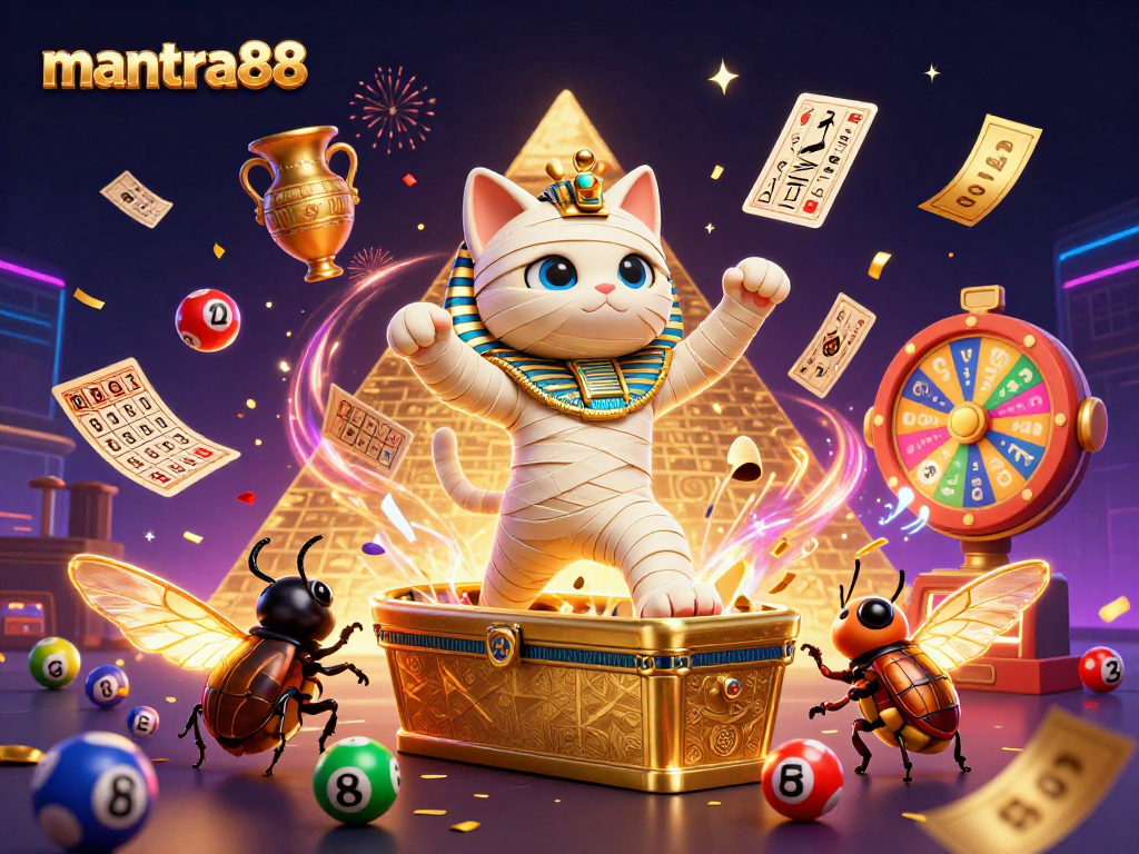 Join the thrilling experience of mantra88 with colorful lottery balls and exciting casino elements.