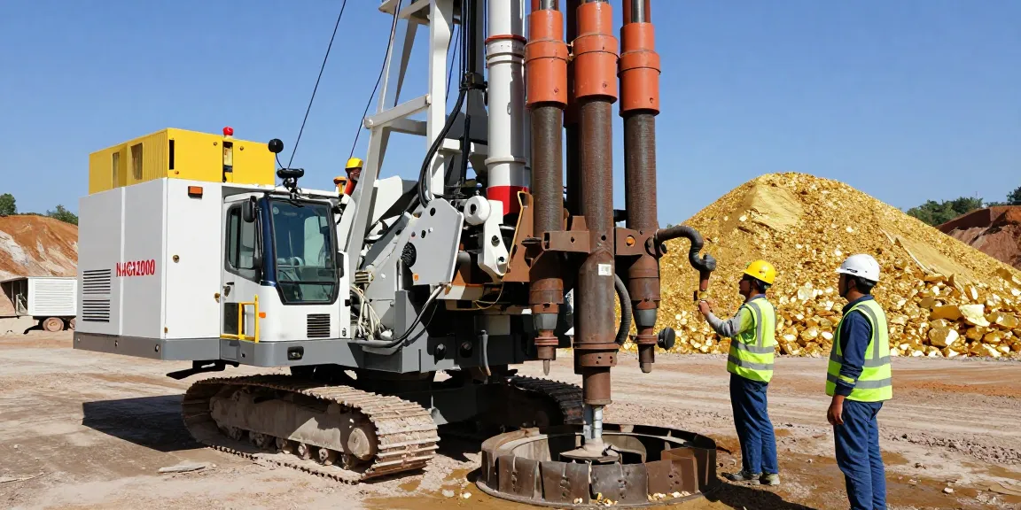 NAGA2000 industrial mining equipment inspection highlighting professional mining operations