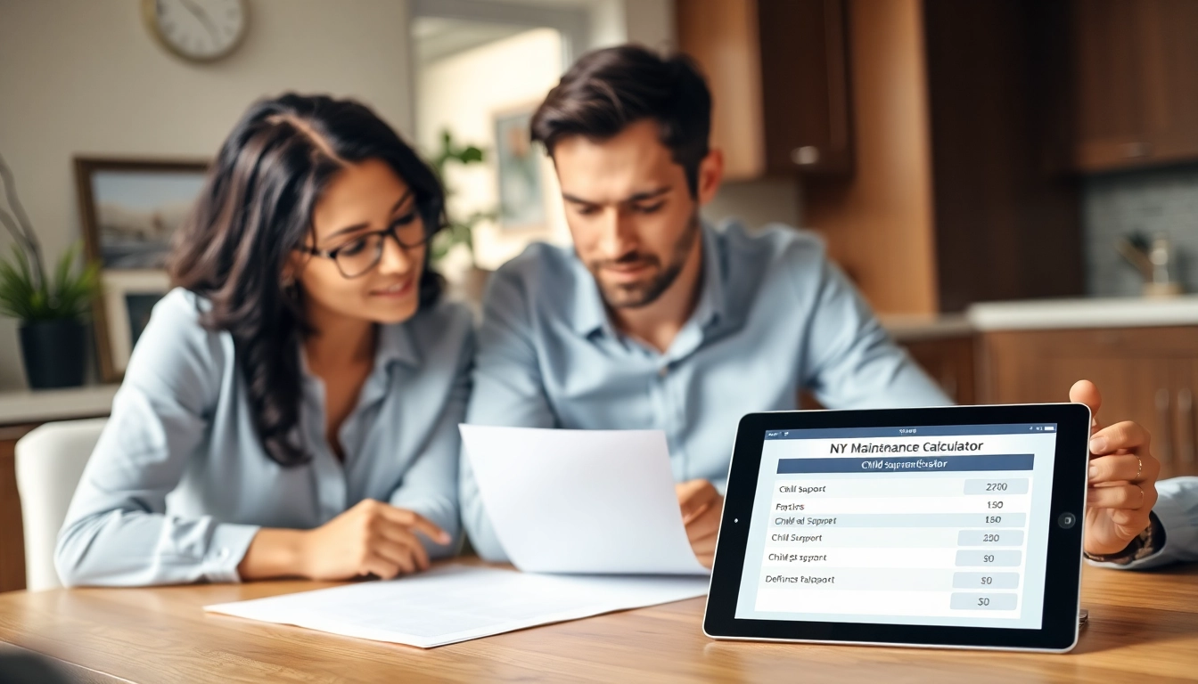 Calculate estimates using NY maintenance calculator with child support and family discussions.