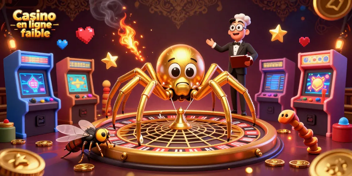 Engage with Casino en ligne fiable as the golden spider spins a roulette web while the centipede croupier oversees bets.