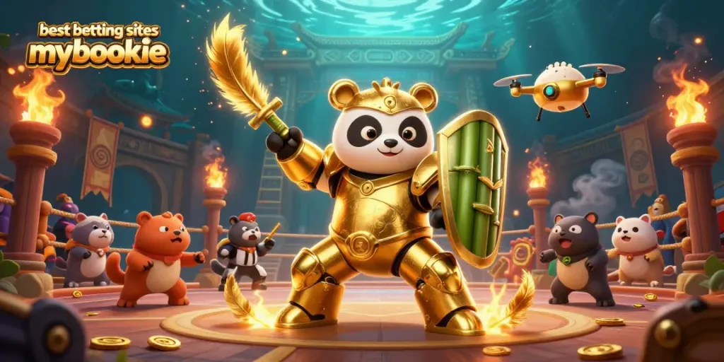 Experience the excitement of the best betting sites mybookie with dynamic 3D characters in a thrilling casino arena.