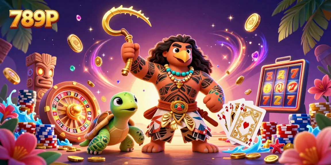 Engage with 789P through an exciting casino illustration showcasing vibrant game elements.
