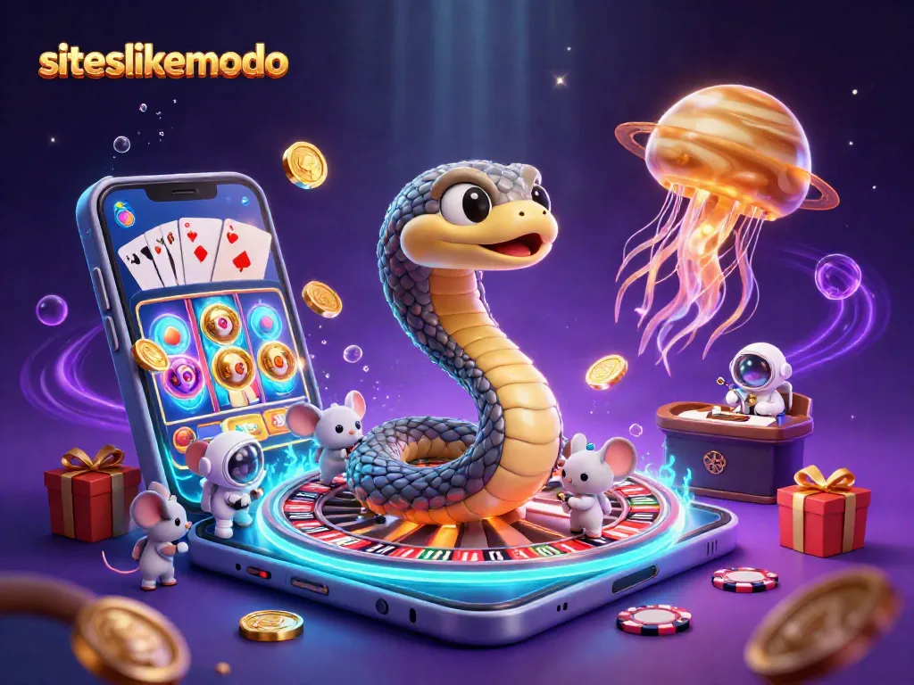Play and win with siteslikemodo at the cosmic roulette, featuring astronaut mice betting on Saturn's rings.