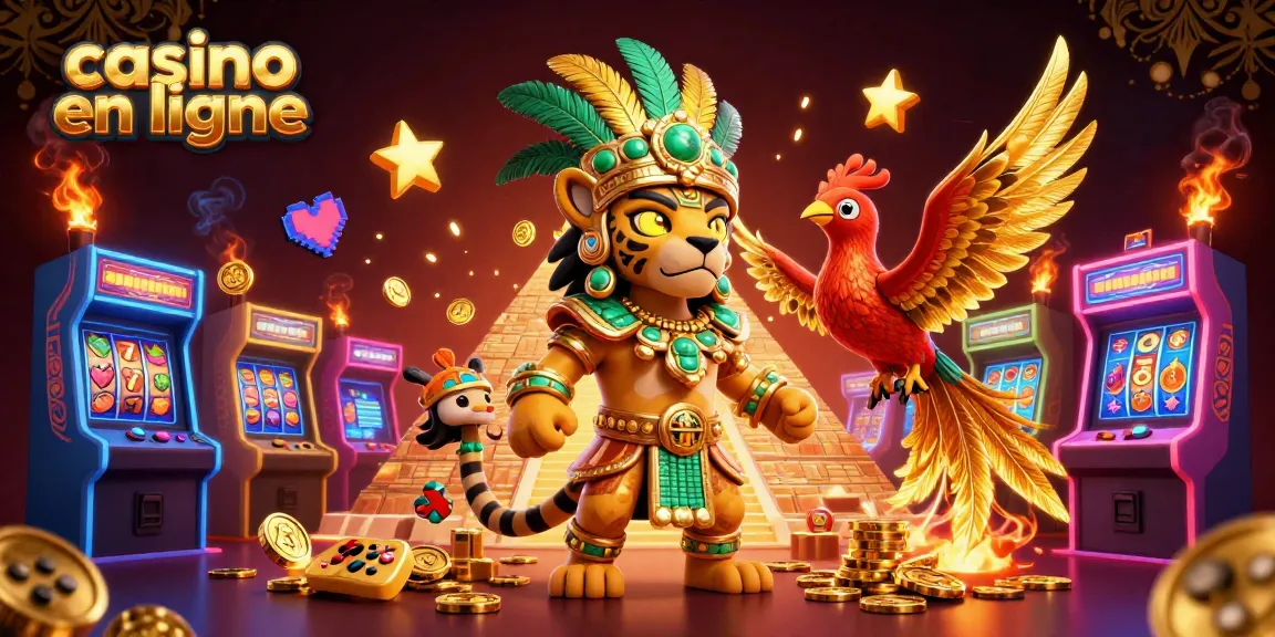 Jouez au casino en ligne avec un prêtre jaguar et des machines à sous en 3D.