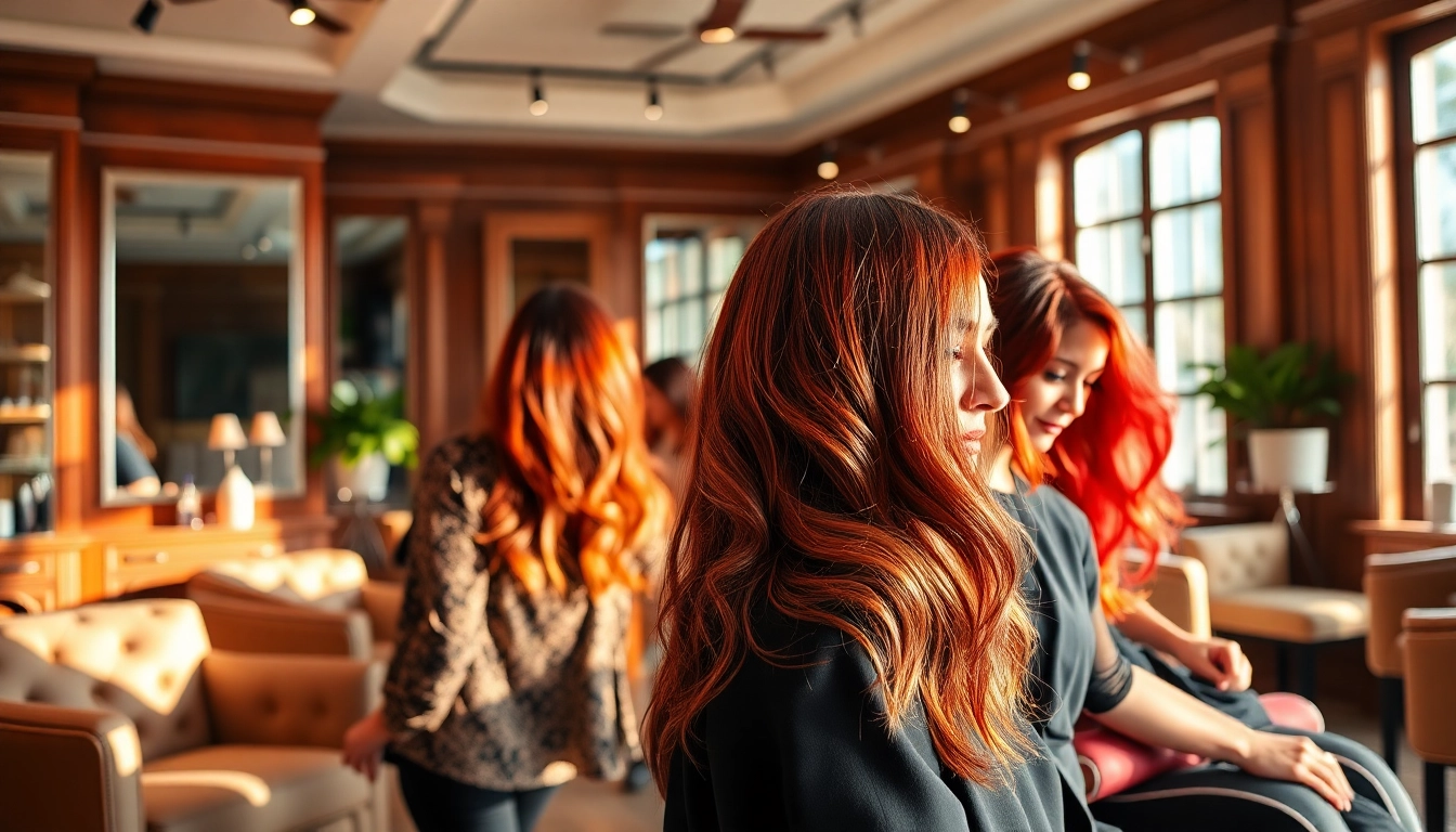 Experience the artistry of award winning hair stylists creating stunning hairstyles.