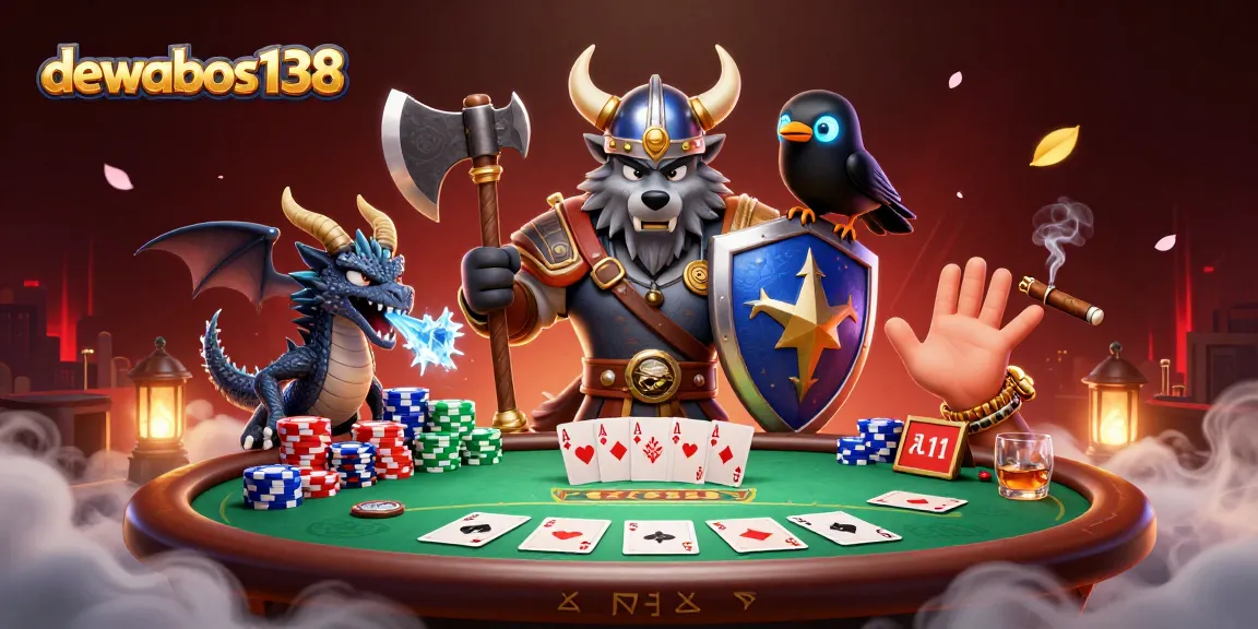 Experience thrilling gameplay at dewabos138 with a vibrant poker scene featuring dynamic characters and stunning visuals.