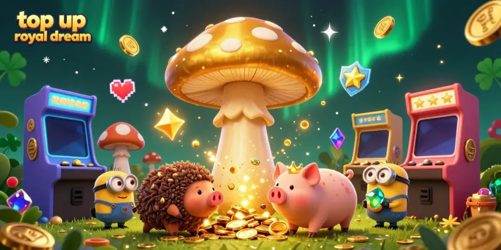 Melakukan top up royal dream dengan koin emas dan karakter fantastis dari permainan, aman dan mudah.